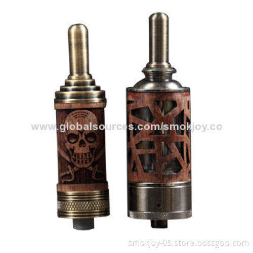 Wooden e-cigarette atomizer, N-fire LA3/LA4 tank